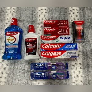 Colgate (x8) & Oral B (x2) bundle